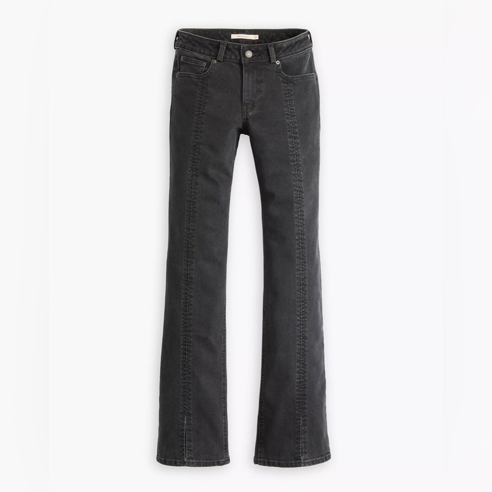 Seamed Superlow Bootcut Jeans Size 24
